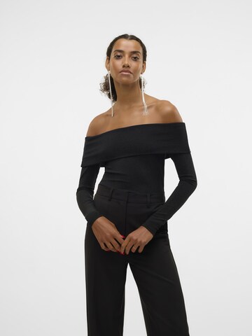 VERO MODA Shirt 'DYNASTY' in Zwart: voorkant