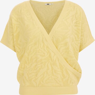 Pull-over WE Fashion en jaune : devant