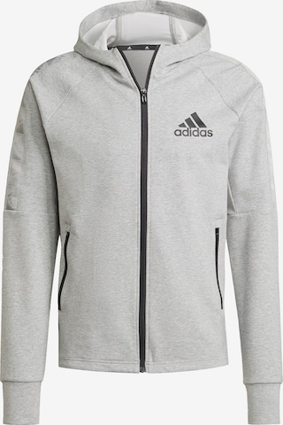 ADIDAS SPORTSWEAR Sportsweatjacke in Grau: predná strana