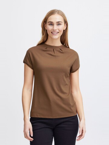 Fransa - Camiseta 'Zaskater' en marrón: frente