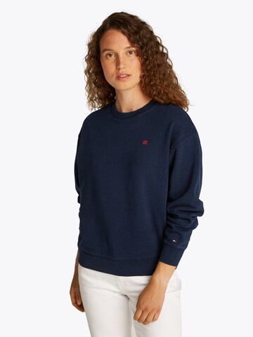 TOMMY HILFIGER Tréning póló 'REG CONTRAST FLAG SWEATSHIRT' - kék: elől