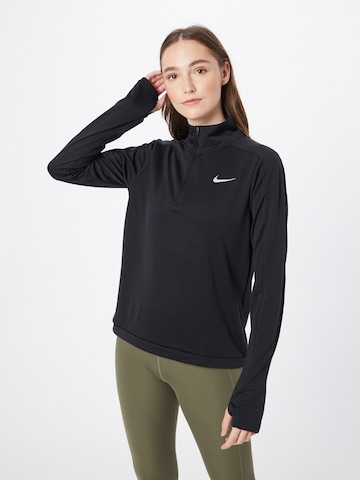 NIKE Funktionsbluse 'Pacer' i sort: forside