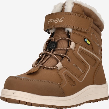 ZigZag Snowboots 'Rincet' in Bruin: voorkant