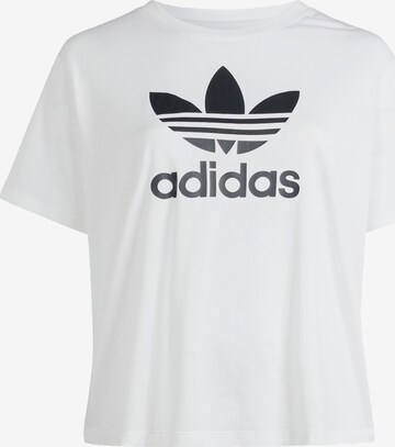 ADIDAS ORIGINALS - Camiseta funcional en blanco: frente