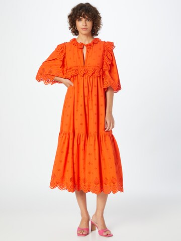 Stella Nova فستان 'Barbara' بلون برتقالي: الأمام