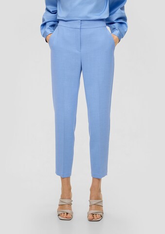 Coupe slim Pantalon s.Oliver BLACK LABEL en bleu : devant