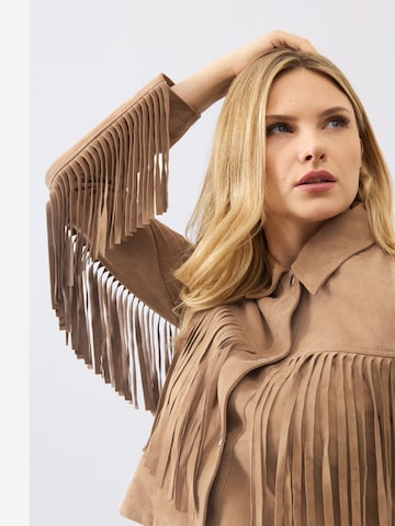 Bolongaro Trevor - Chaqueta de entretiempo 'Nora Fringe' en marrón