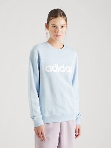 Sweat de sport 'Essentials Linear' ADIDAS SPORTSWEAR en bleu : devant