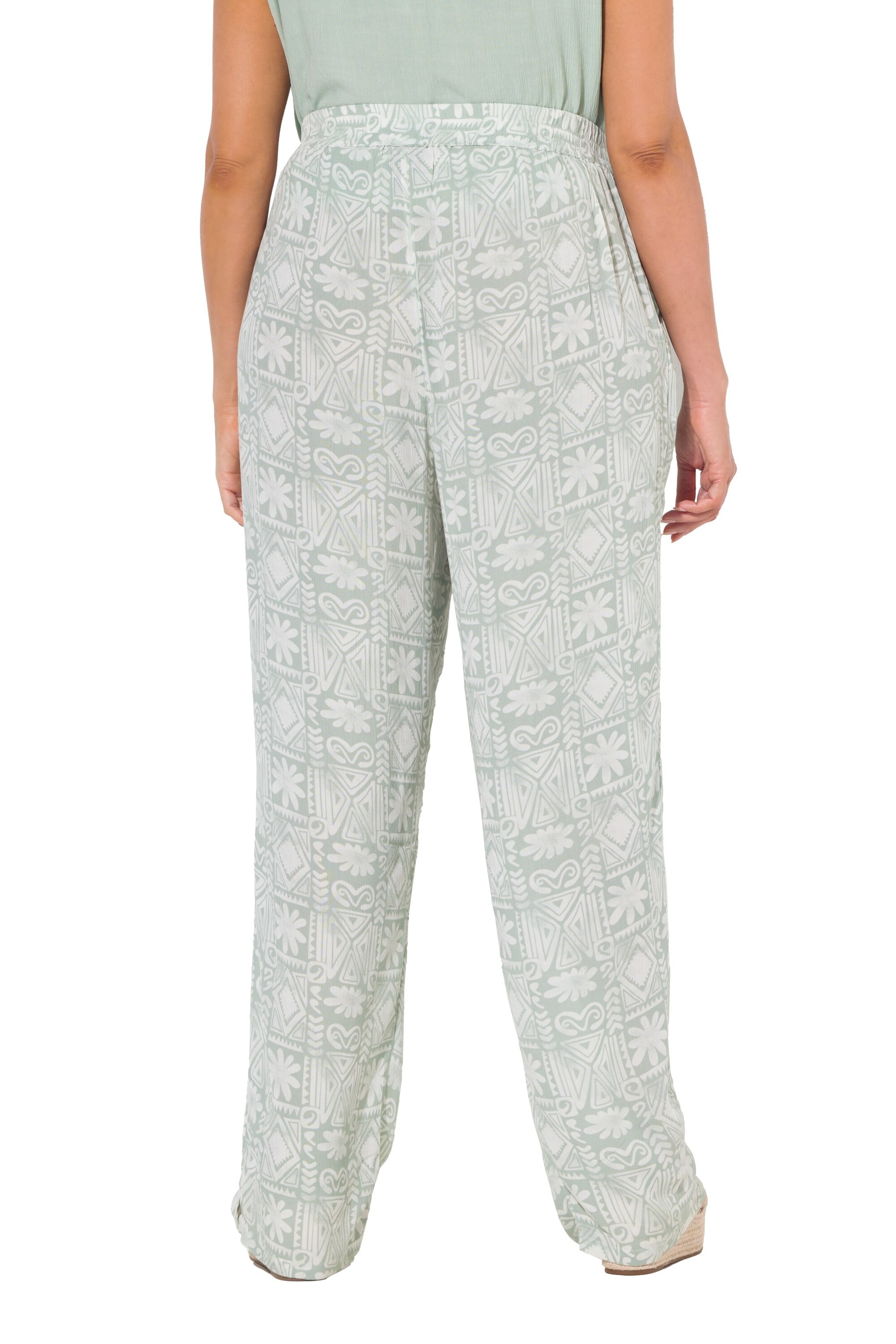 Ulla Popken Regular Hose in Grün