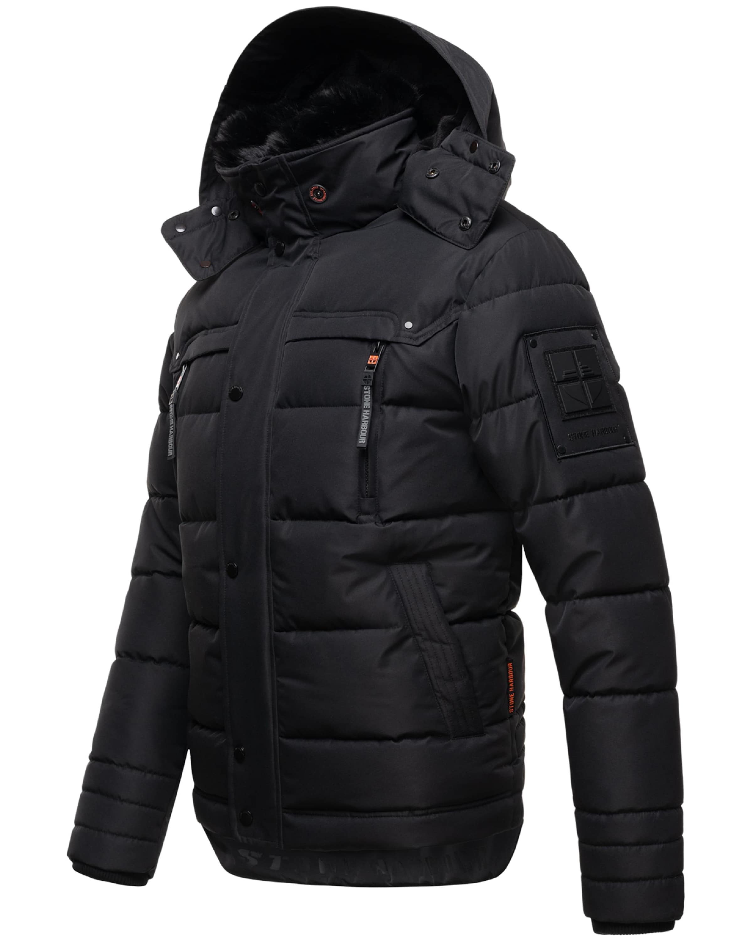 STONE HARBOUR Winter jacket 'Witaas' in Black