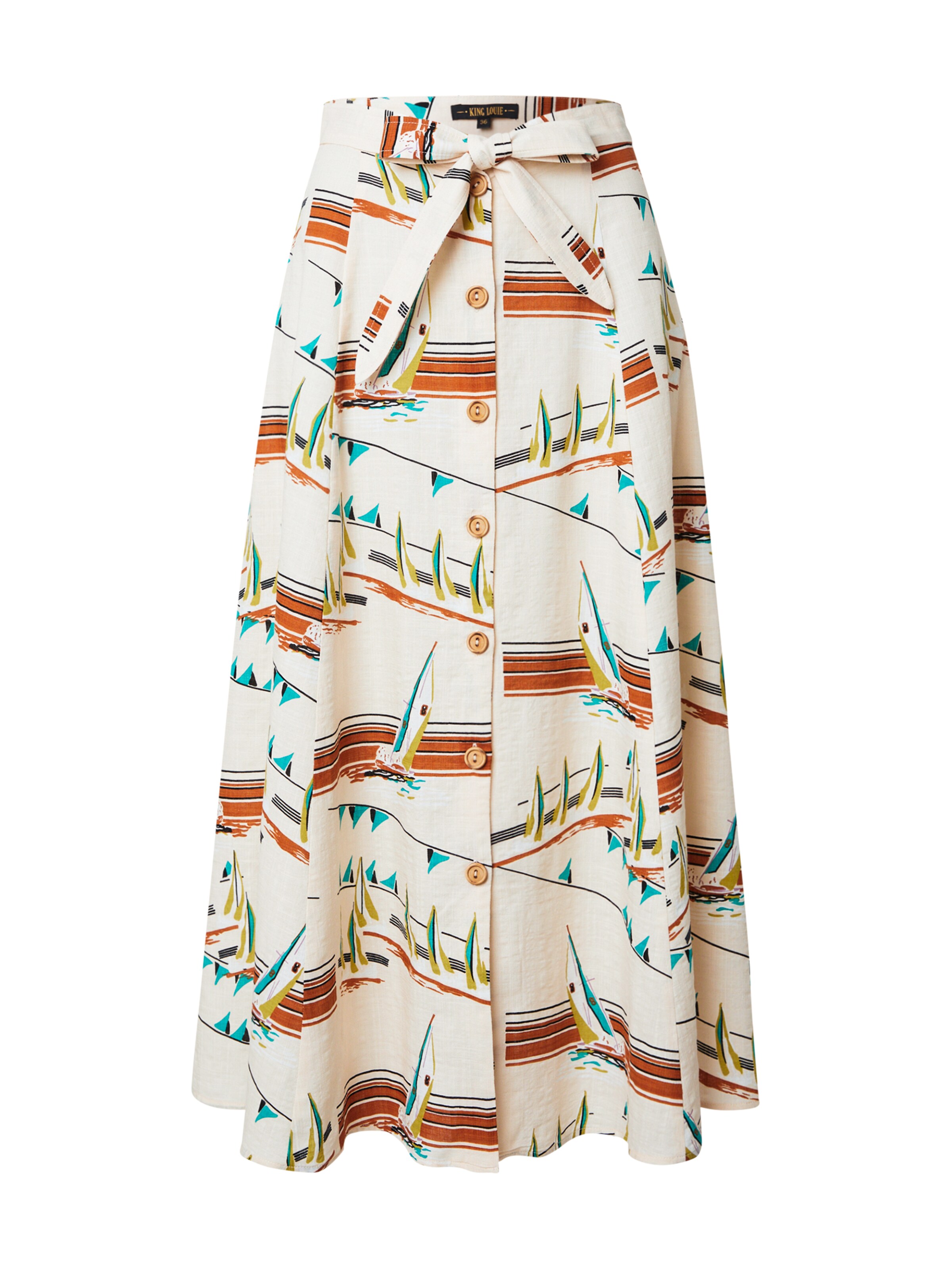 King Louie Skirt 'Judy Antibes' in Beige: front