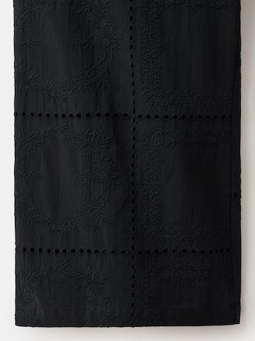 MANGO - Pierna ancha Pantalón 'SHOLA' en negro
