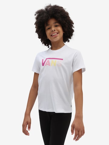 VANS T-shirt 'Flying Crew' i vit: framsida