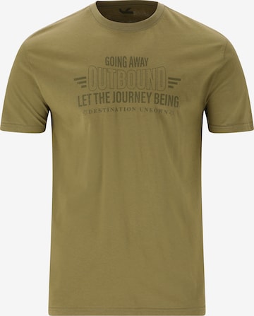 Cruz T-Shirt 'Blueville' in Grün: Vorderseite