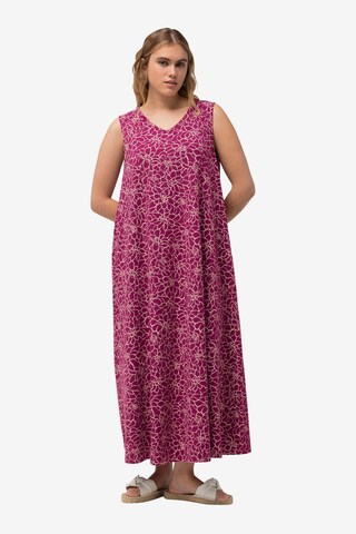 Robe Ulla Popken en rose : devant