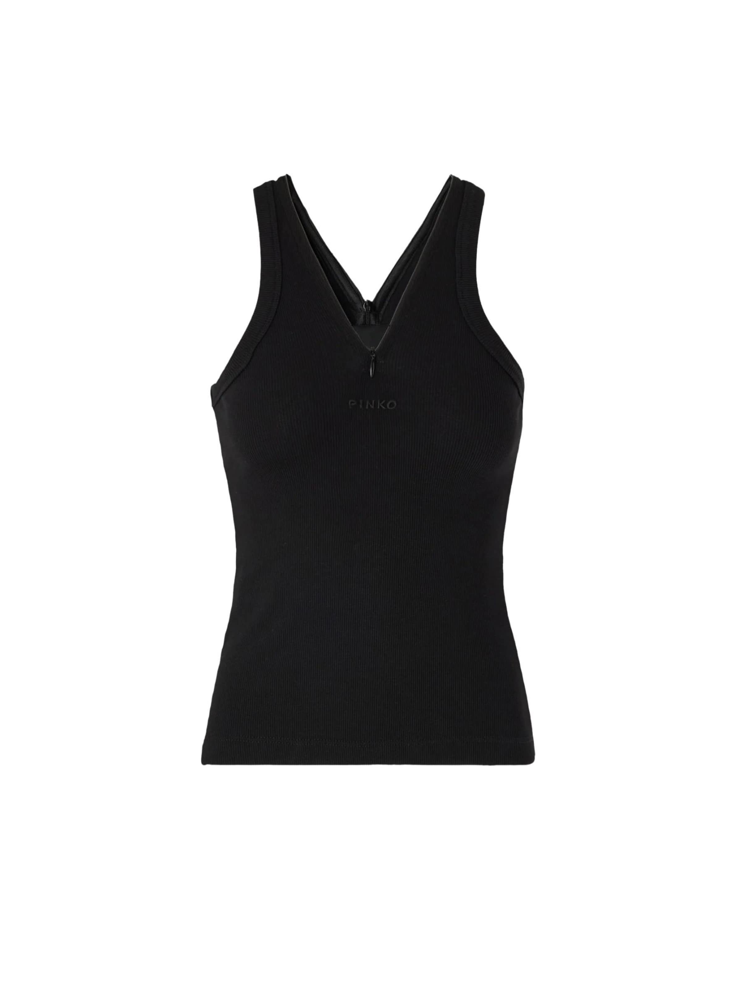 Haut 'CURACAO' PINKO en noir : devant
