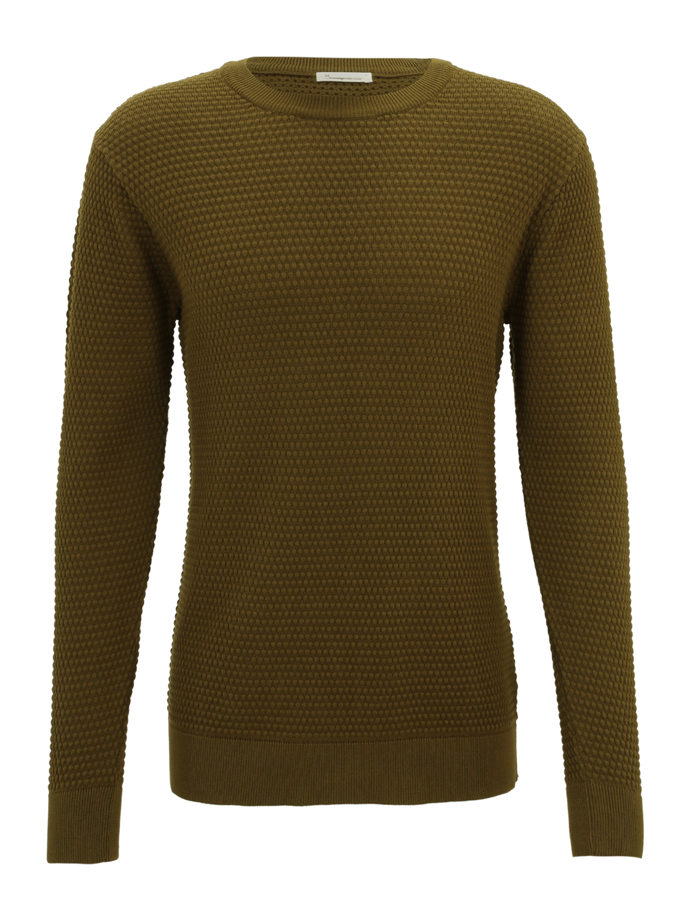 Pullover 'Vagn' di KnowledgeCotton Apparel in verde: frontale