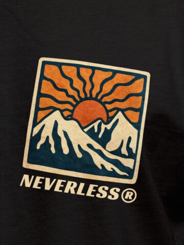 Neverless Shirt 'Stay Positive' in Black