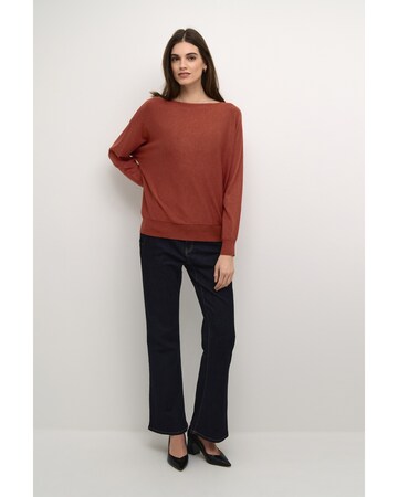 CULTURE Pullover i brun