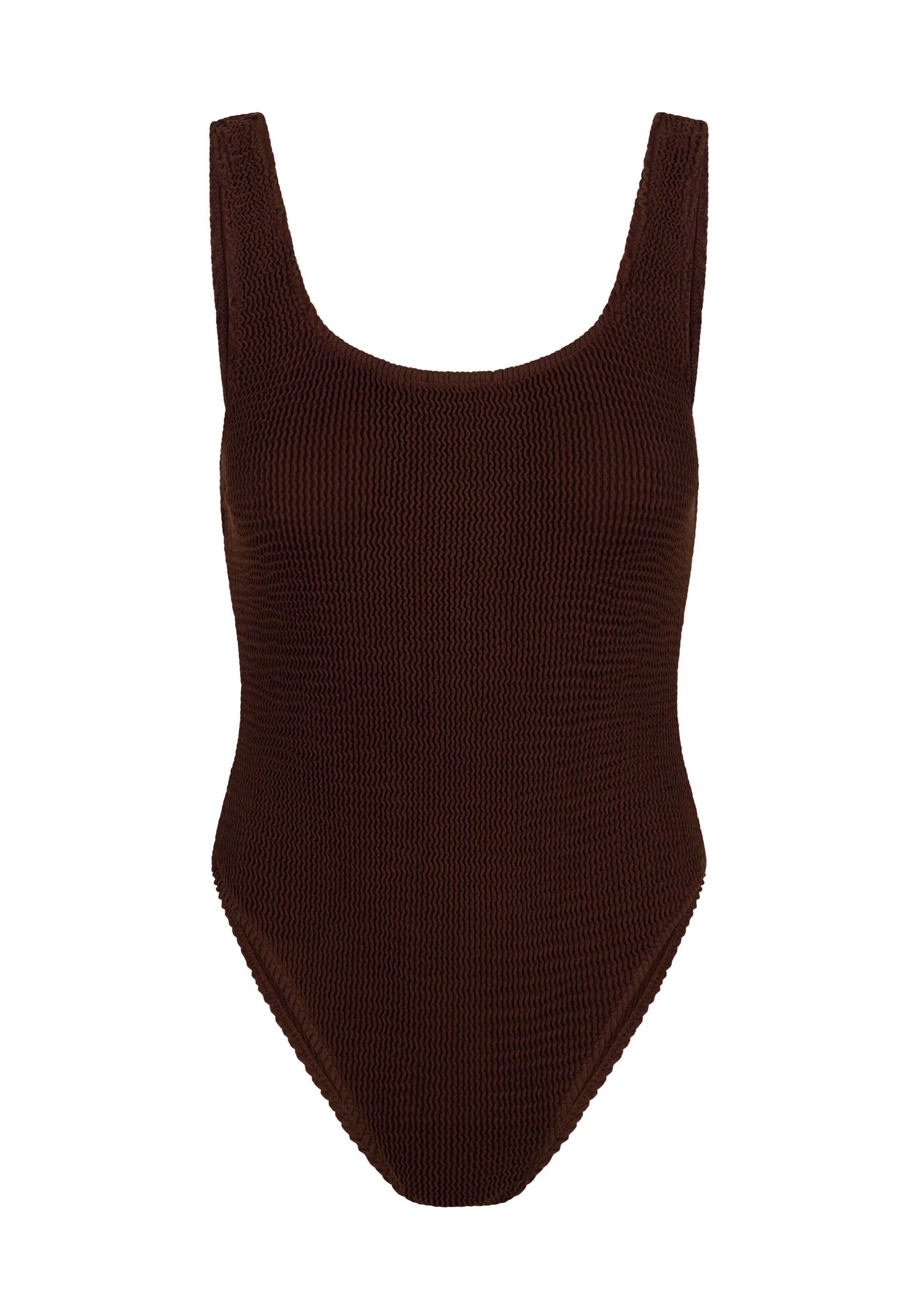 Moda Minx Badeanzug 'Scrunch' in Braun: Vorderseite