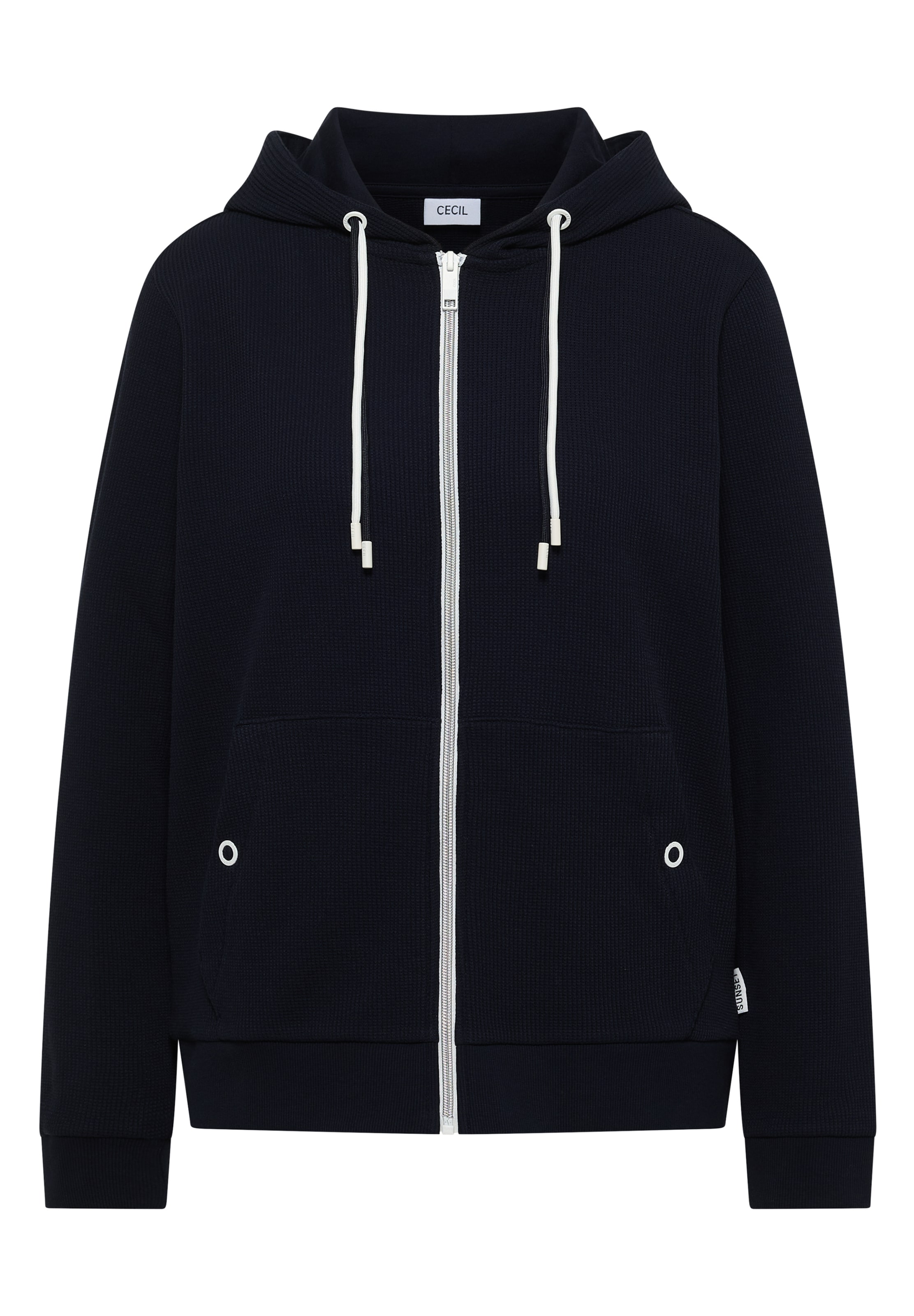 CECIL Sweatjacke in Blau: Vorderseite