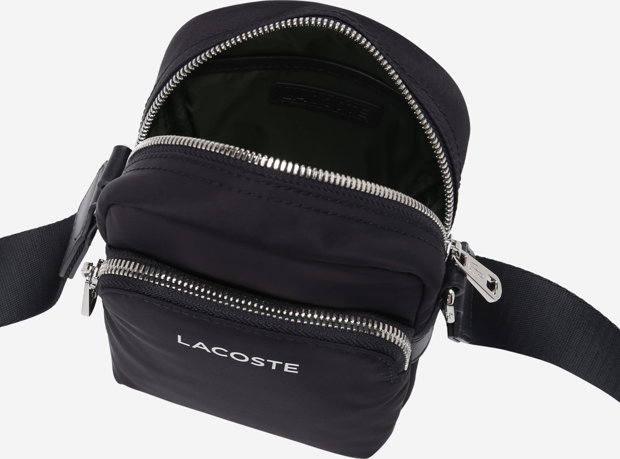 Lacoste double zip crossbody bag sale