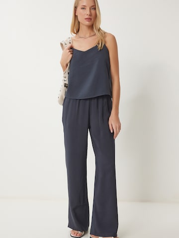 Happiness İstanbul Spodnie do garnituru w kolorze szary: przód