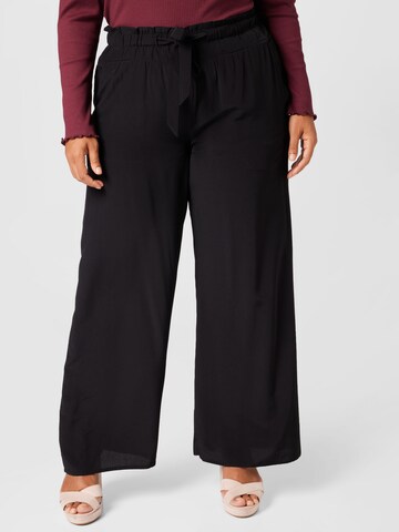 Loosefit Pantalon Esprit Curves en noir : devant