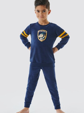 SCHIESSER Pajamas ' Rat Henry ' in Blue: front