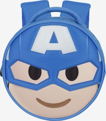 marvel Rucksack 'Captain America Send-Emoji' in Blau: Vorderseite