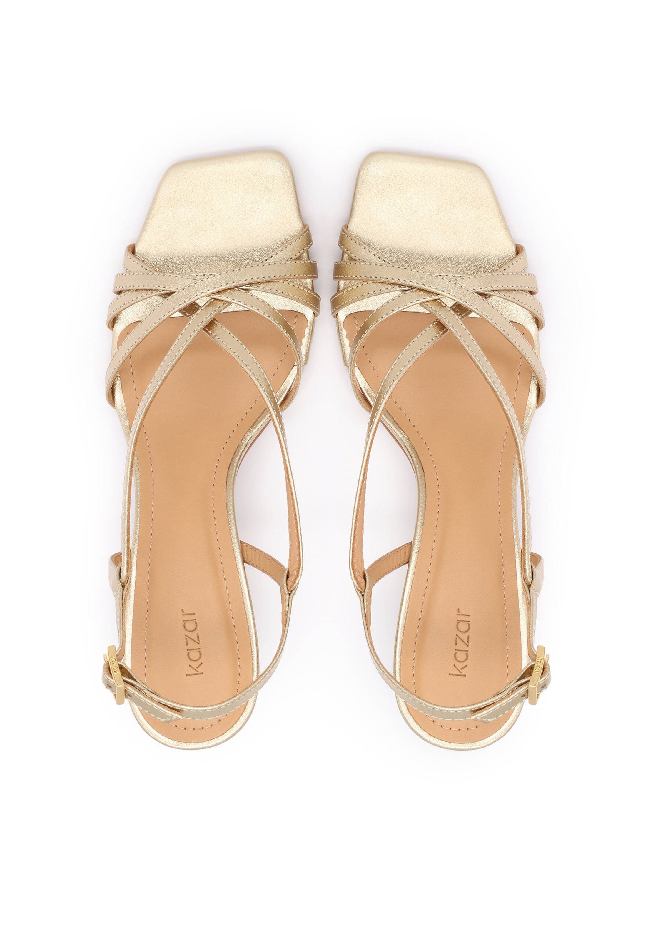 Kazar Босоножки с ремешком в Золотой