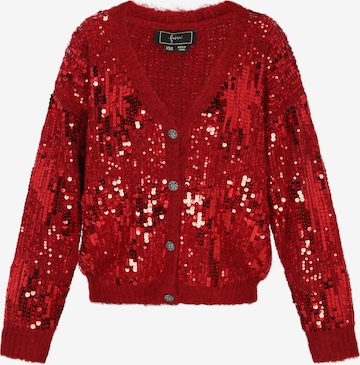 faina Knit cardigan in Red: front