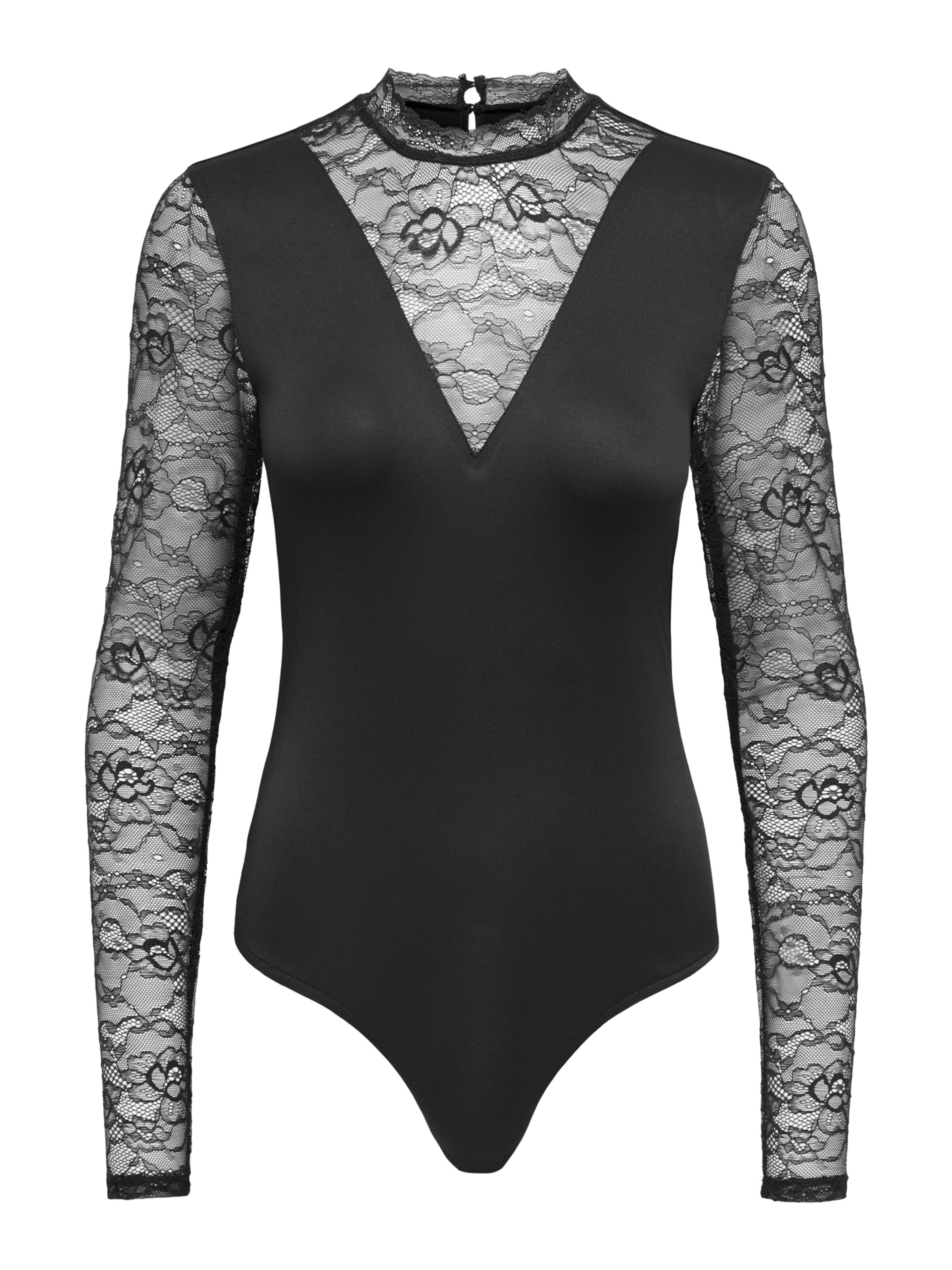 ONLY Shirt bodysuit 'ONLSIA' in Black: front