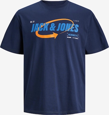 JACK & JONES Majica 'BLACK' | modra barva: sprednja stran