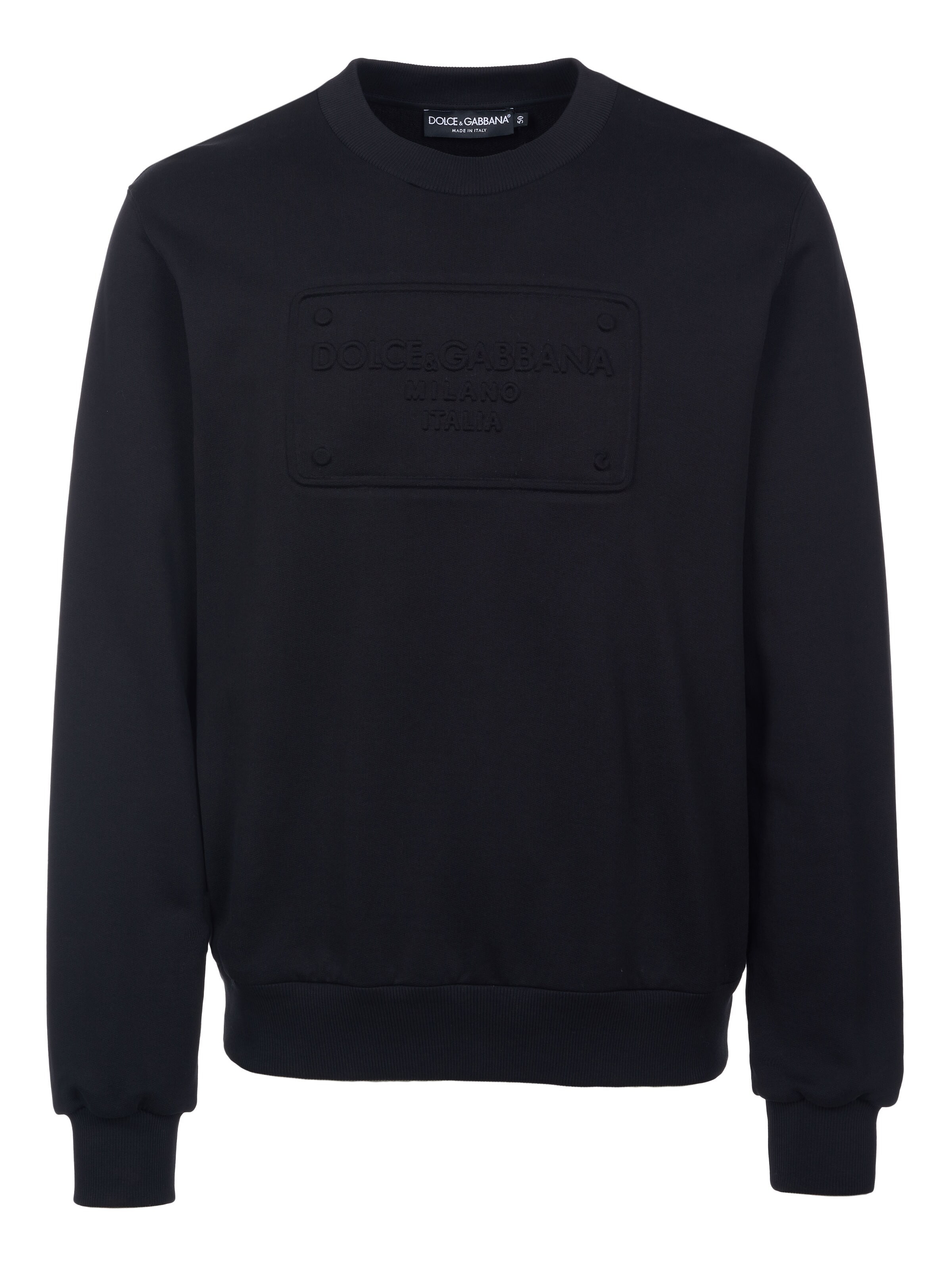 DOLCE & GABBANA Sweatshirt 'Dolce & Gabbana Pullover' in Zwart: voorkant