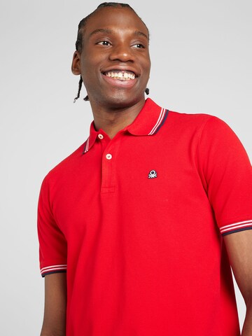 UNITED COLORS OF BENETTON Poloshirt in Rot