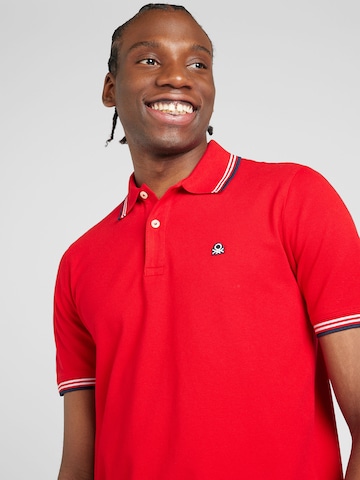 UNITED COLORS OF BENETTON Poloshirt in Rot