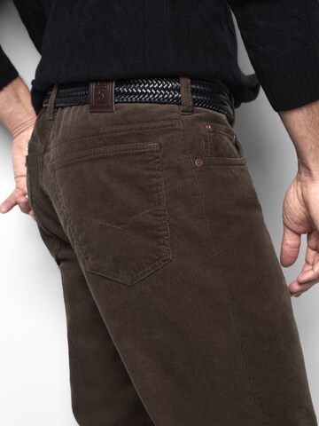 Loosefit Pantalon chino 'M5 Six 2-6599' MEYER en marron