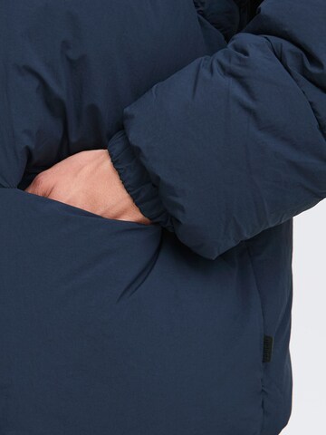 !Solid Winterjas 'Milo' in Blauw