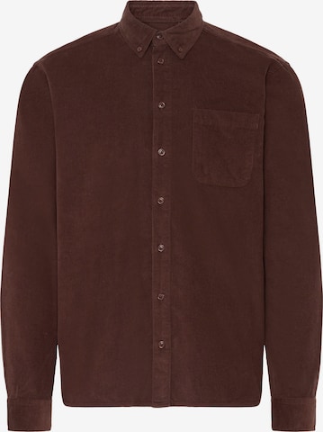 BLEND Langarmhemd ' BHDEMIR ' in Braun: Vorderseite