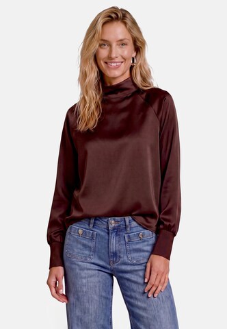 Camicia da donna di zero in marrone: frontale
