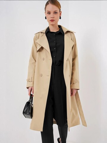 Bigdart Between-seasons coat in Beige: front
