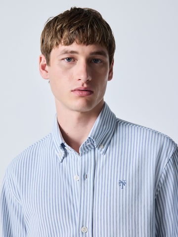 Next Regular fit Button Up Shirt in Blue