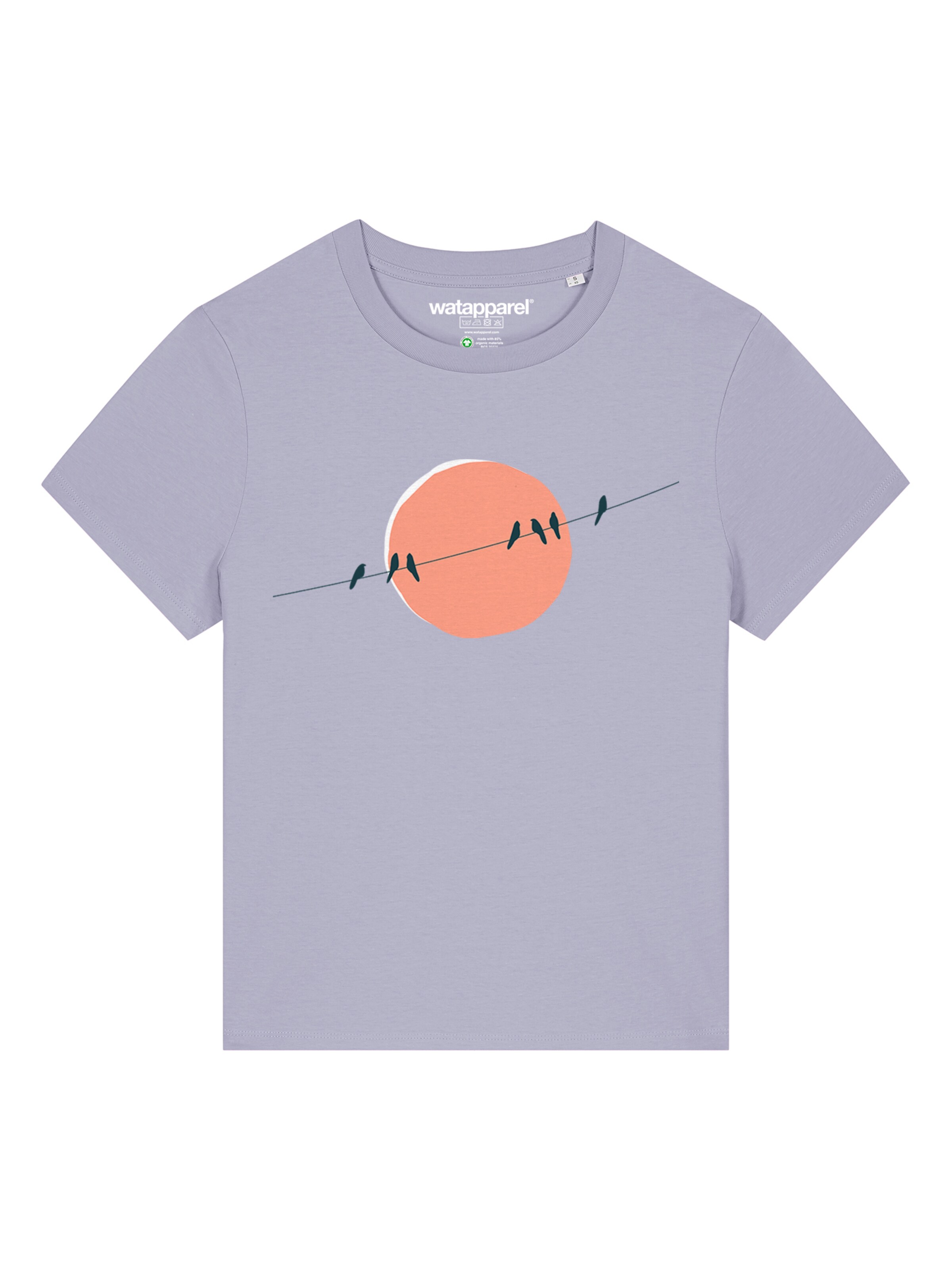 T-shirt 'Countryside 01' Watapparel en violet : devant