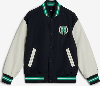 TOMMY HILFIGER Tussenjas in de kleur Nachtblauw / Groen / Offwhite, Productweergave