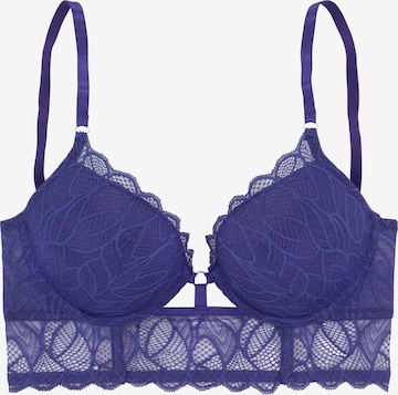LASCANA Push-up Bra in Blue: front
