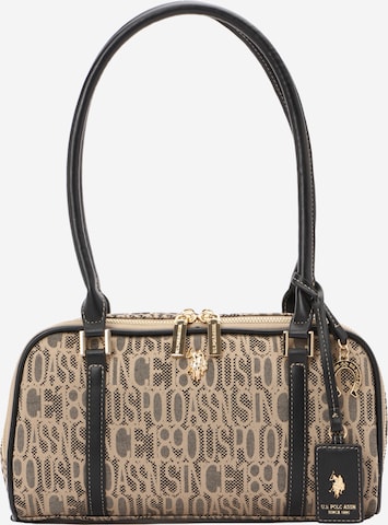 smėlio U.S. POLO ASSN. Rankinė ant peties: priekis