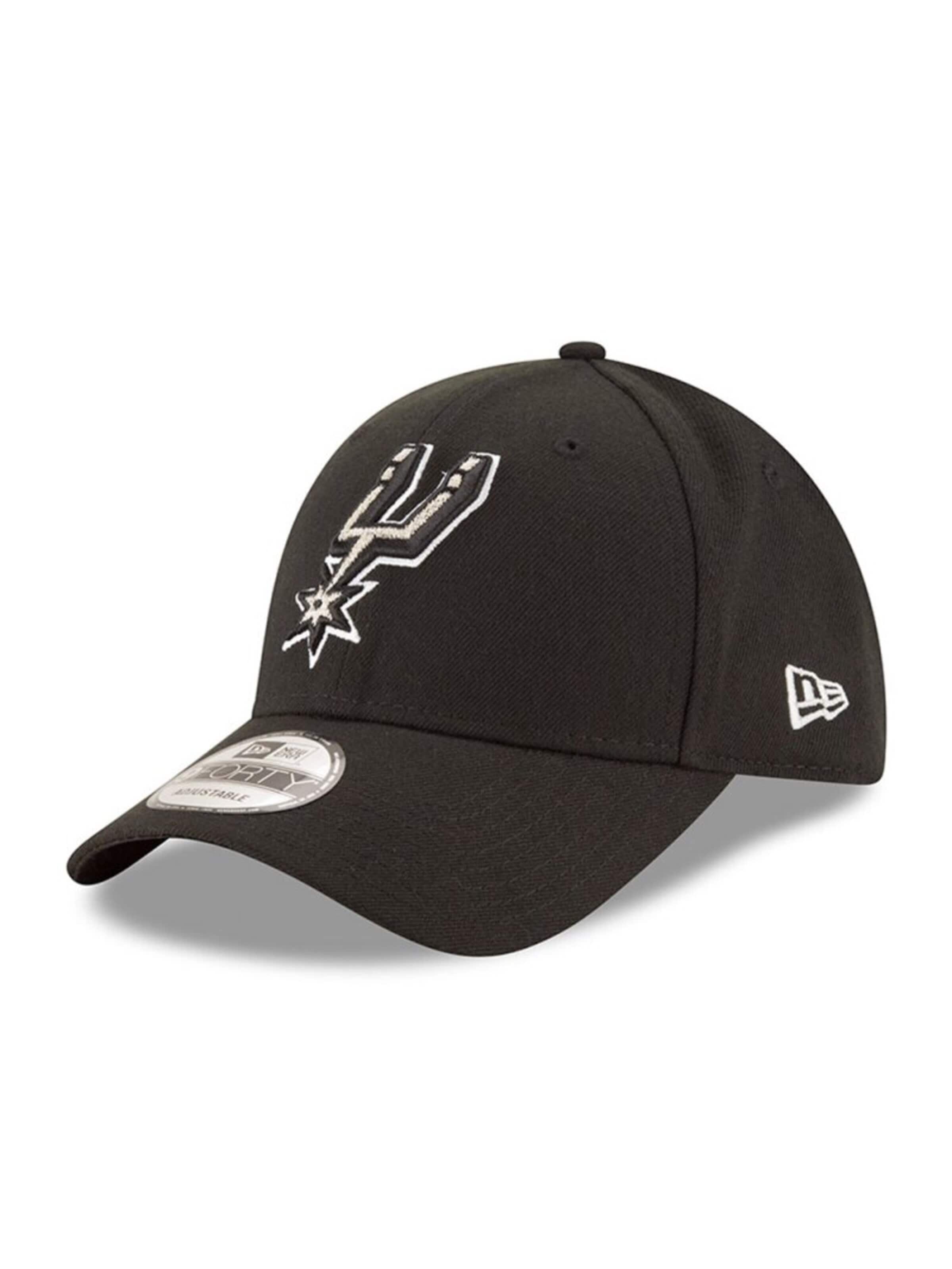 NEW ERA Athletic Cap '9FORTY The League San Antonio Spurs' in Black: front