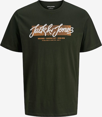 JACK & JONES Тениска 'URBAN' в зелено: отпред