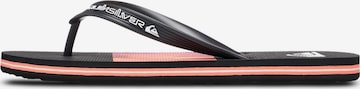 Tongs 'Molokai Stripe 25' QUIKSILVER en rose : devant